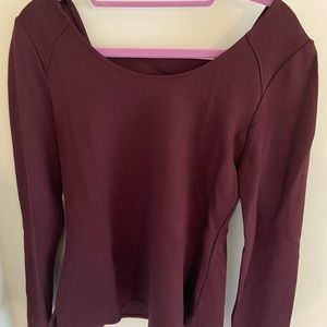 Karen millen top in burgundy